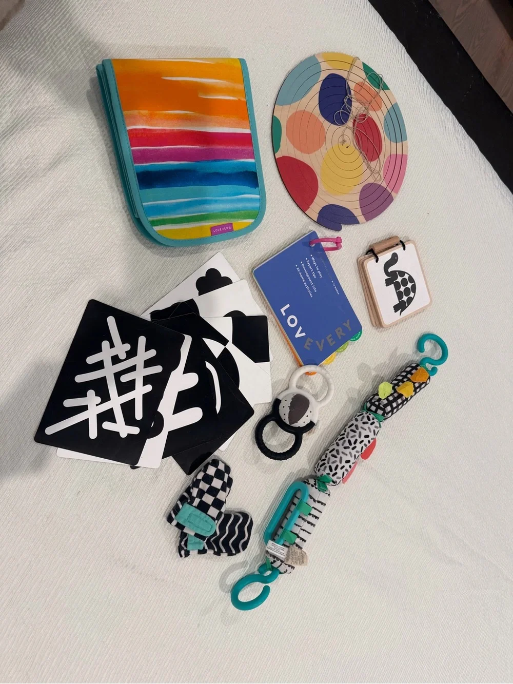 Black & Teal Baby Activity Toy Set
